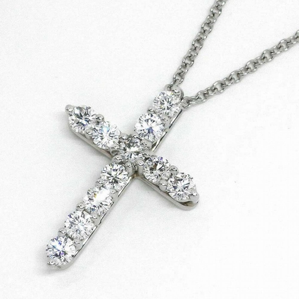 Tiffany Necklace Small Cross Diamond